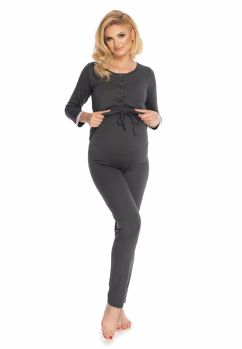 Pijama pentru alaptat, Diana , neagra