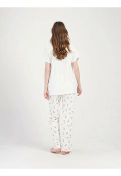 Pijama pentru alaptat, Welcome little one, crem