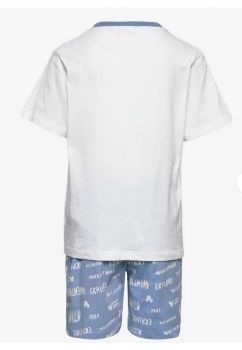 Pijama vara, 92% bumbac, Mickey 1928, alba