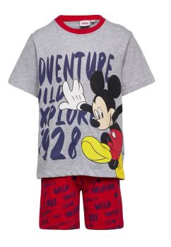 Pijama vara, 92% bumbac, Mickey 1928, gri