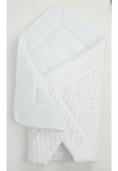 Port bebe multifunctional, minky, alb