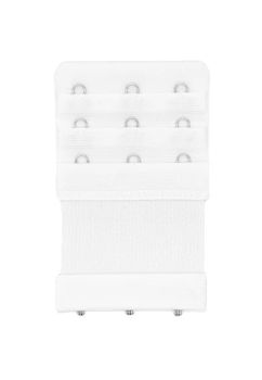 Prelungire sutien, 3 pozitii suplimentare, cu elastic, alb, 9 x 5,5 cm