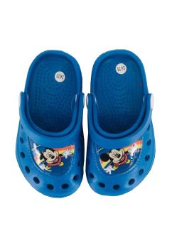 Saboti pentru plaja, din material EVA, Mickey Rainbow, bleumarin