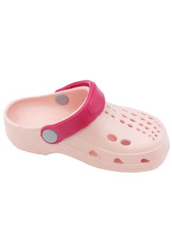Saboti pentru plaja, roz deschis cu roz fucsia
