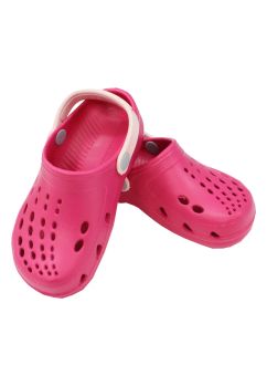 Saboti pentru plaja, roz fucsia cu roz deschis