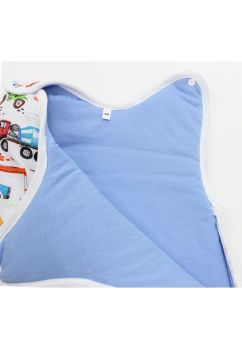 Sac de dormit, iarna, Prichindel, cu masinute, multicolor