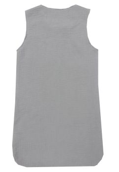 Sac de dormit muselina, fara umplutura, gri