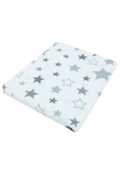 Scutec bumbac, Stelute mari, gri, 80x70 cm