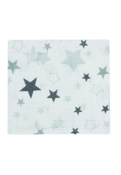 Scutec muselina, Stelute mari, gri, 75 x 70 cm
