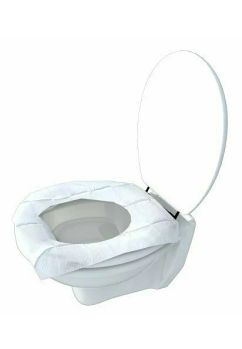 Set 10 servetele pentru capacul de wc, alb