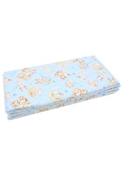Set 2 aparatori, bumbac, Caprioara Bambi si prietenii, 120x60 cm, albastru