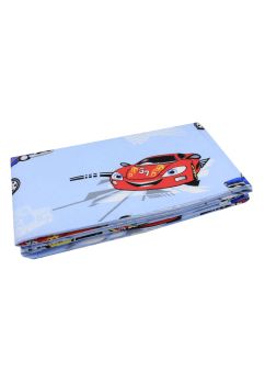 Set 2 aparatori, Masinute mari, bumbac, 120x60 cm, albastru