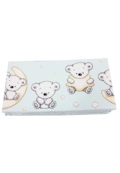 Set 2 aparatori, Prichindel, Ursulet sir turcoaz, 120x60cm