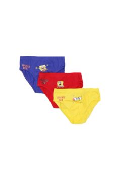 Set 3 chiloti, bumbac, SpongeBob, multicolori