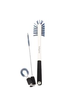 Set 3 perii pentru biberon si tetina, negre