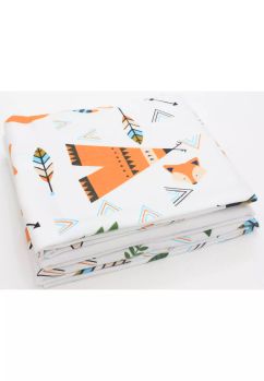 Set 3 scutece, bumbac, Vulpita Tobosar, multicolor, 80x70cm