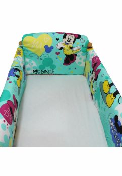 Set aparatoare patut, Maxi, Minnie si Mickey, 120 x 60 cm