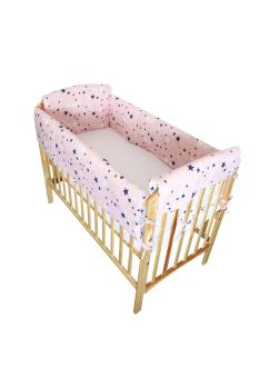 Set aparatori patut, Maxi, 2 fete, stelutele roz, 140x70cm