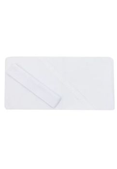 Set botez, panza mir si fasa, bumbac, alb, 80 x 75 cm