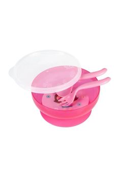 Set castronas si tacamuri, roz cu fetita
