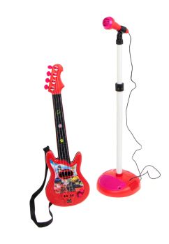 Set chitara cu microfon, Miraculous, rosu