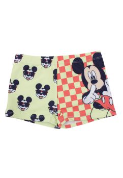 Slip de baie, 84% poliester, Figurine Mickey Mouse, galben