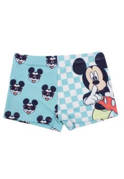 Slip de baie, 84% poliester, Figurine Mickey Mouse, turcoaz