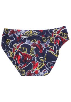 Slip de baie baieti, 84% poliester, Spider man, bleumarin