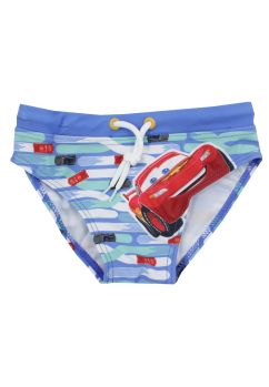 Slip de baie baieti, poliester, Cars, albastru