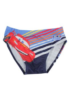 Slip de baie baieti, poliester, Lightning MCQueen, albastru