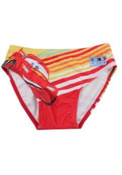 Slip de baie baieti, poliester, Lightning MCQueen, galben