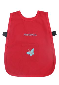 Sort protectie pictura, personalizat, poliester, One size, rosu, 50 x 35 cm