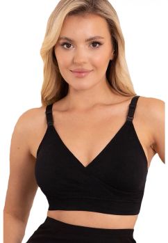 Sutien pentru alaptat, 92% poliamida, Valentina, negru