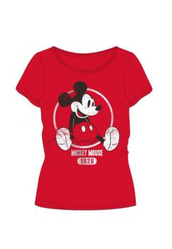Tricou adulti, bumbac, Since 1928, Mickey, rosu