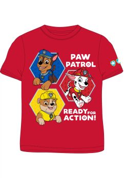 Tricou baieti, bumbac, Ready for action, rosu