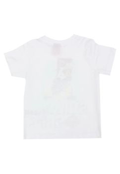 Tricou baieti, bumbac, Stay Safe, Sam, alb