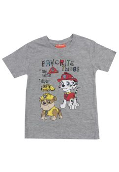 Tricou baieti, MS, 90%bumbac, Favorite things, Paw Patrol, gri