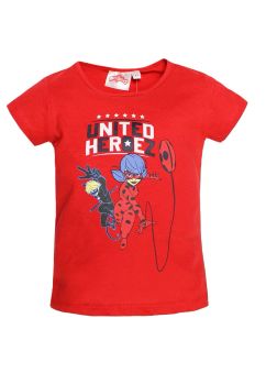 Tricou fete, bumbac, United Heroez, rosu