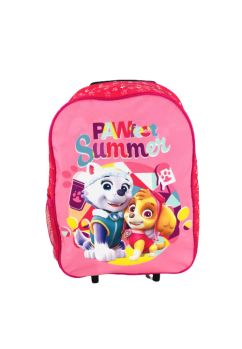 Troler poliester, Pawfect summer, roz, 39 x 12 x 29 cm