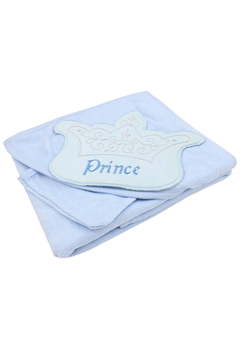 Prosop baie cu gluga, Prince, albastru, 90 x 85 cm Prichindel imagine noua