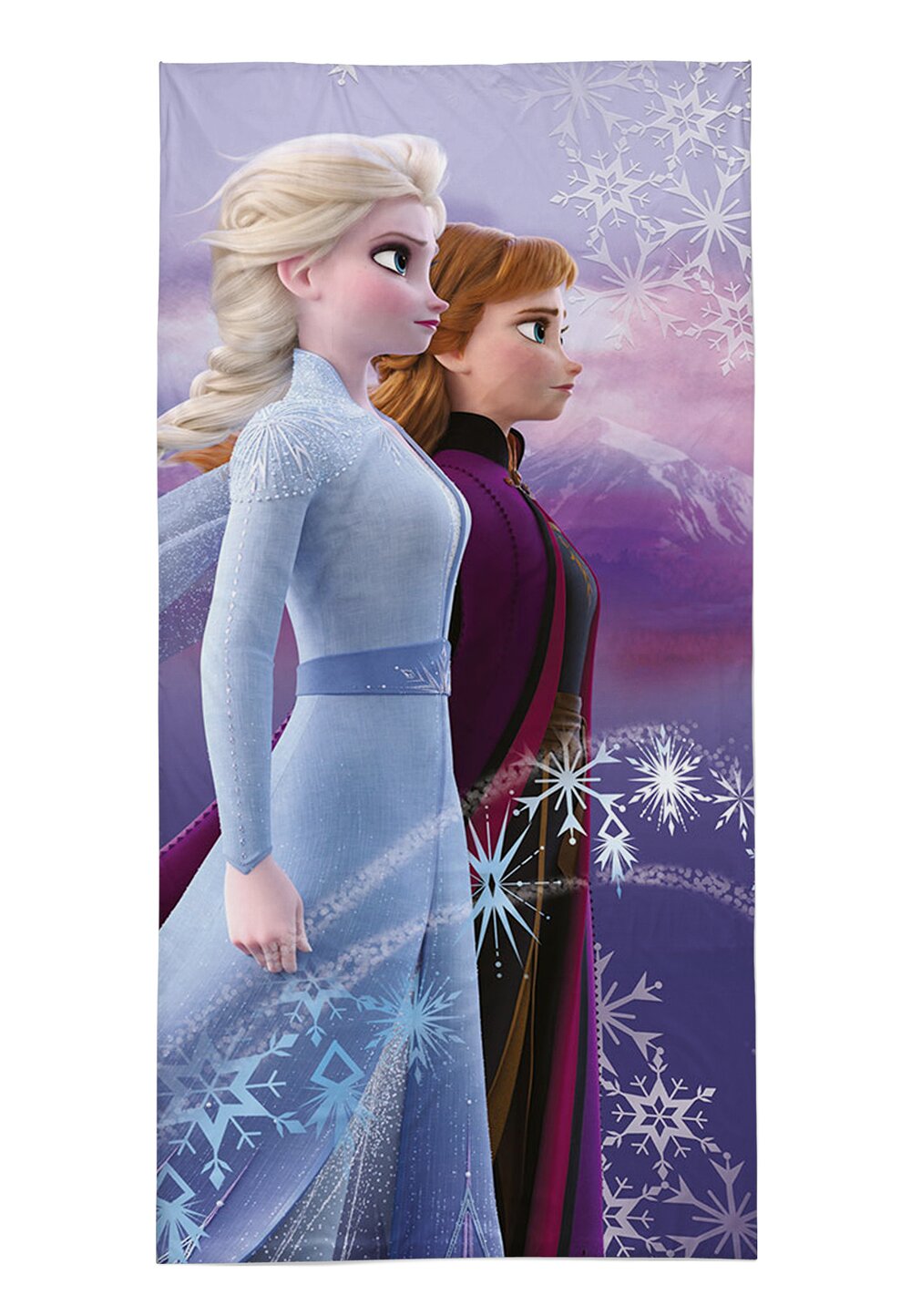 Prosop bumbac, Ana si Elsa, multicolor, 140×70 cm DISNEY imagine noua