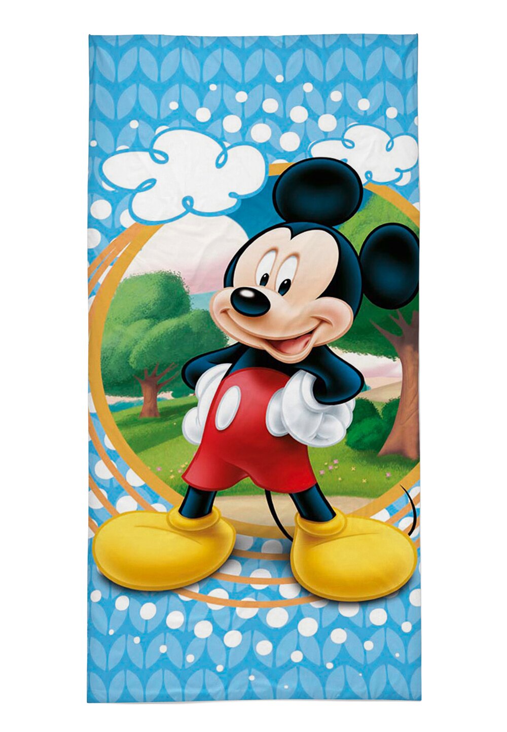 Prosop bumbac, Mickey Mouse, norisori, albastru, 140×70 cm DISNEY imagine noua