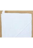 Prosop cu gluga, bumbac si muselina, alb, 80 x 100 cm