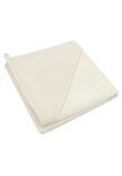 Prosop cu gluga, bumbac si muselina, crem, 80 x 100 cm