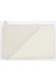 Prosop cu gluga, bumbac si muselina, crem, 80 x 100 cm