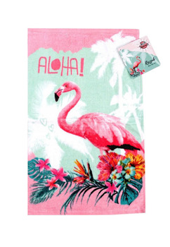 Prosop de maini, Flamingo, multicolor, 30x50 cm