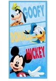 Prosop de plaja, Goofy, Donald, Mickey 140x70cm