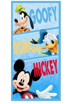 Prosop de plaja, Goofy, Donald, Mickey 140x70cm