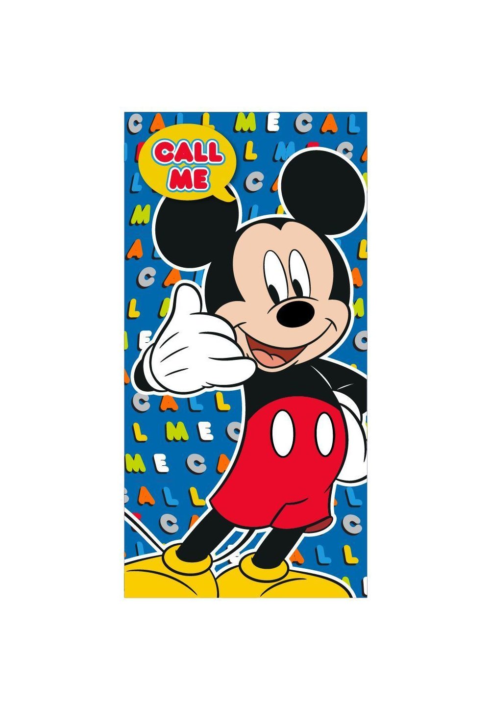 Prosop, Mickey Mouse, Call me, 70x140cm DISNEY