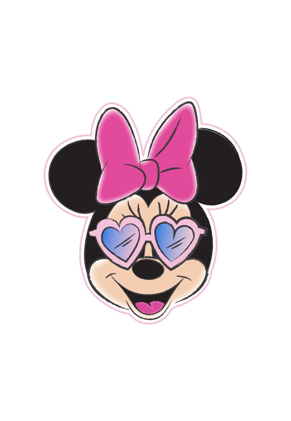 Prosop, Minnie Mouse cu ochelari de soare, 130×112 cm DISNEY